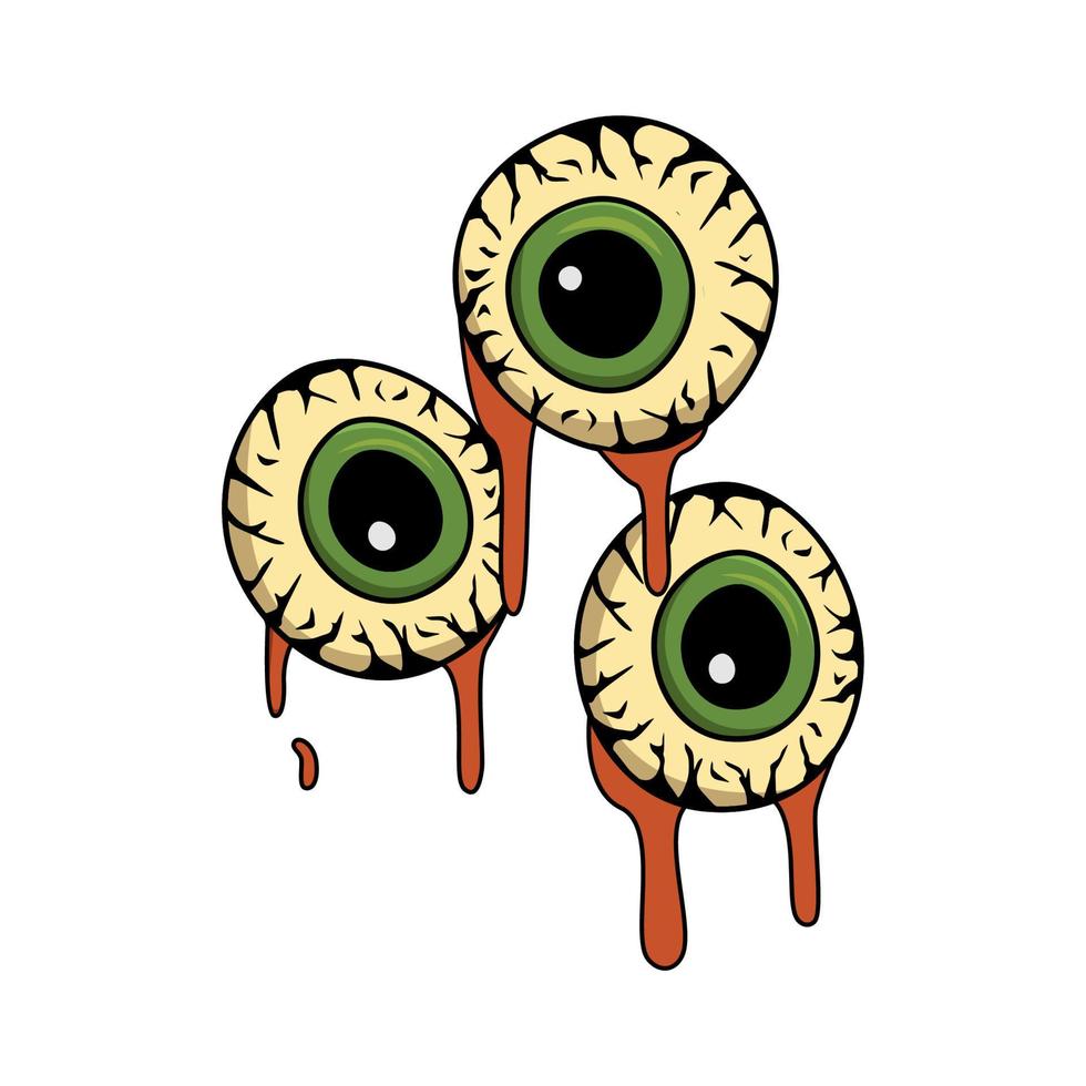eye illustration for tshirt design vector