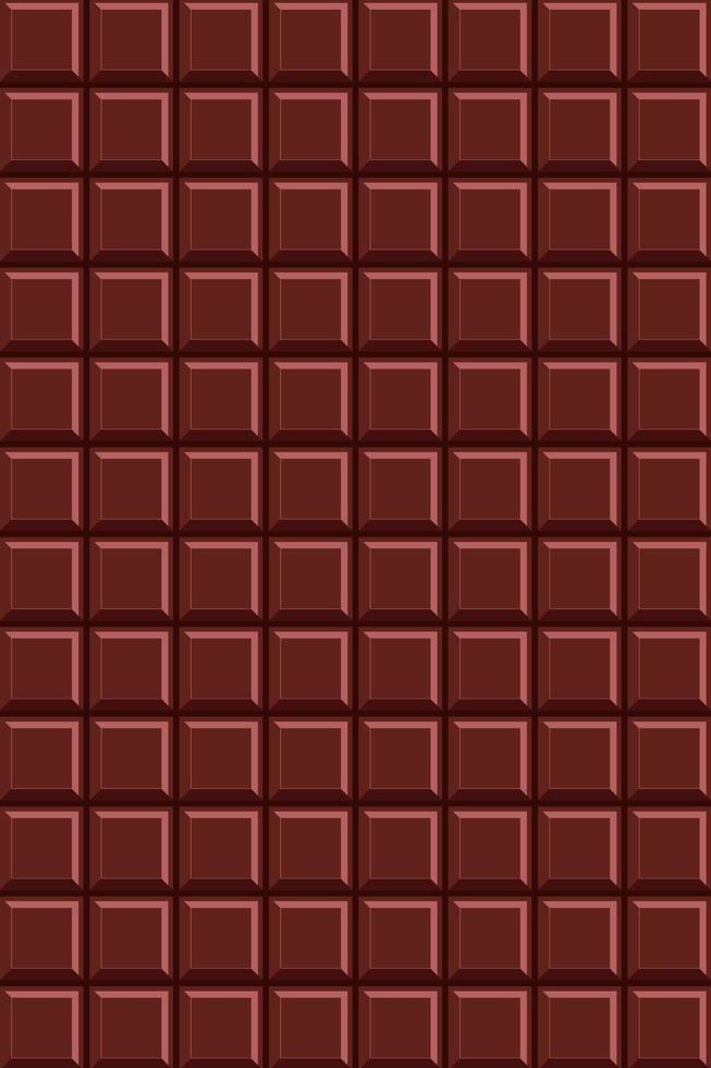 Chocolate pattern. Bright food card. Chocolate pattern background. Vector illustration