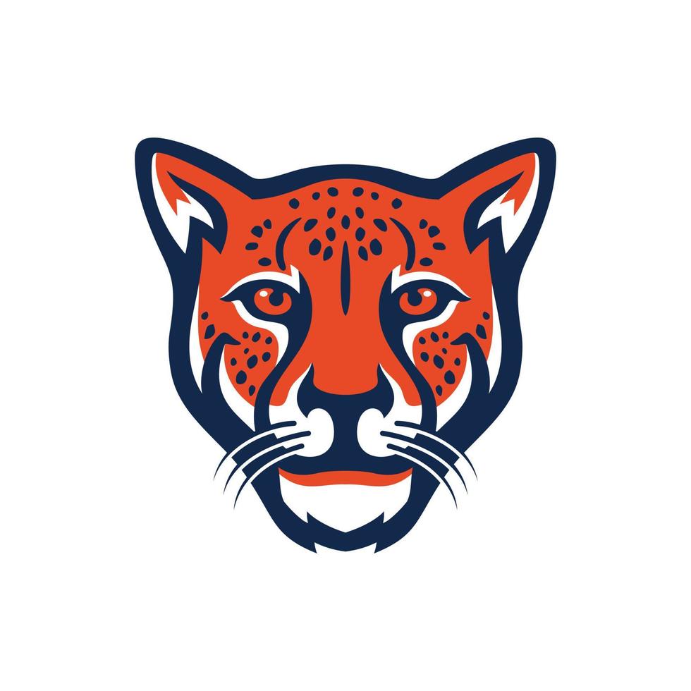 plantilla de vector de diseño de logotipo de guepardo