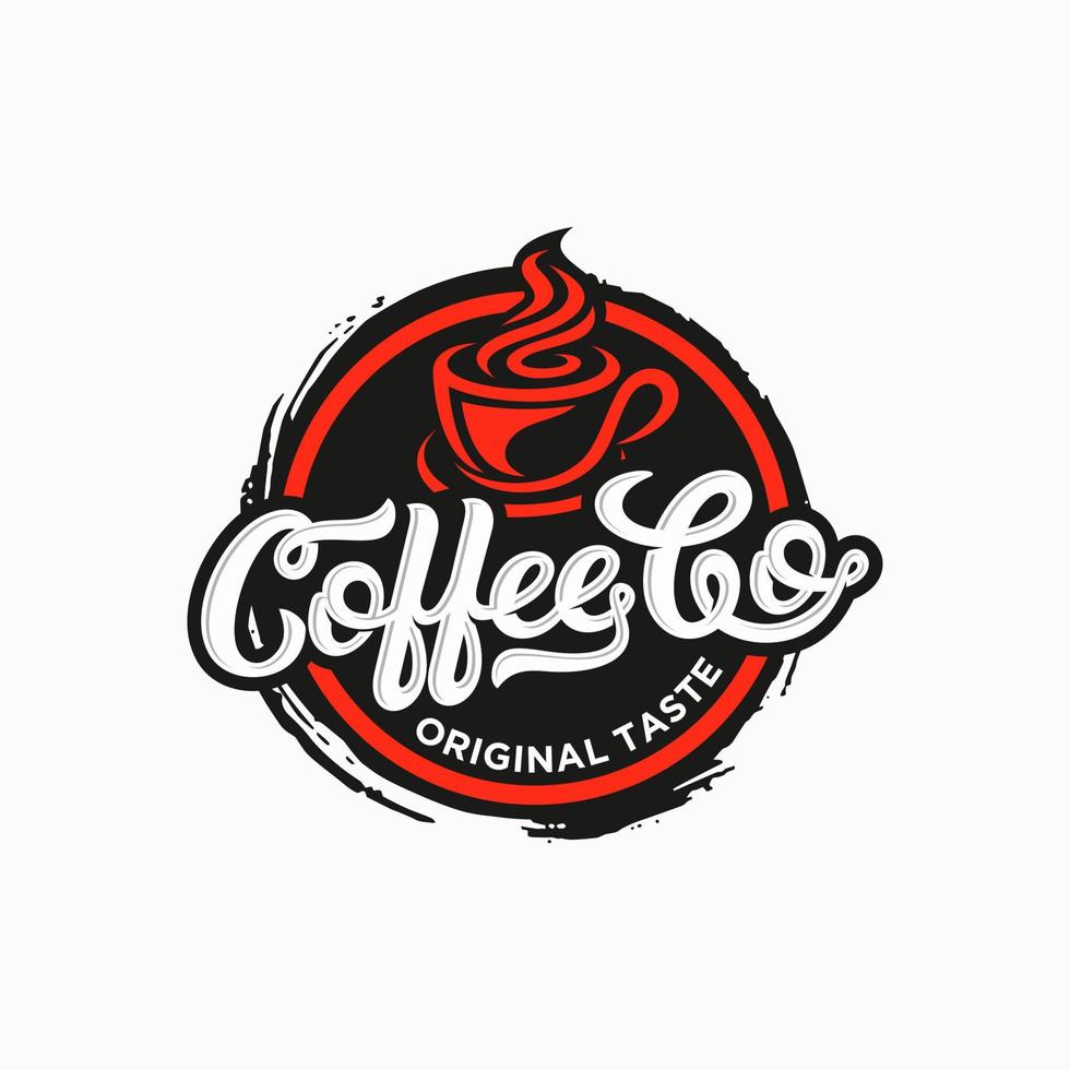 plantilla de diseño de logotipo de cafetería. emblema de café retro. arte vectorial vector