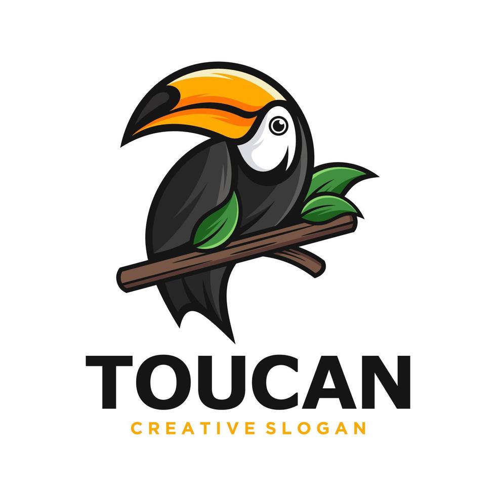 Toucan Bird Mascot Vector Illustration