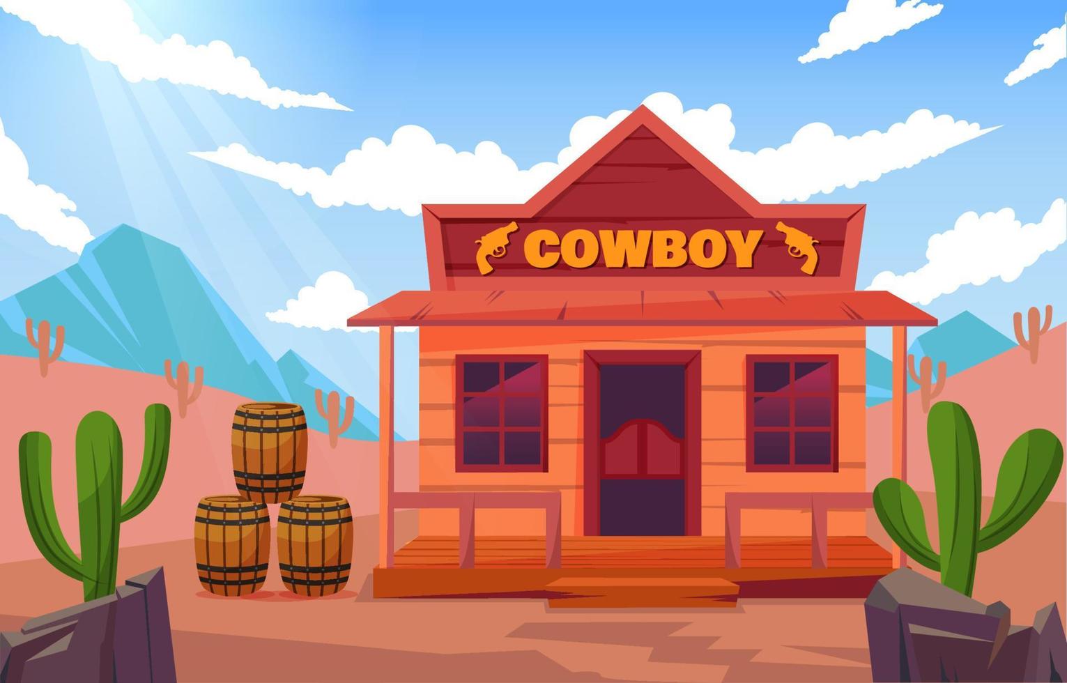 Wild Wild West Background vector