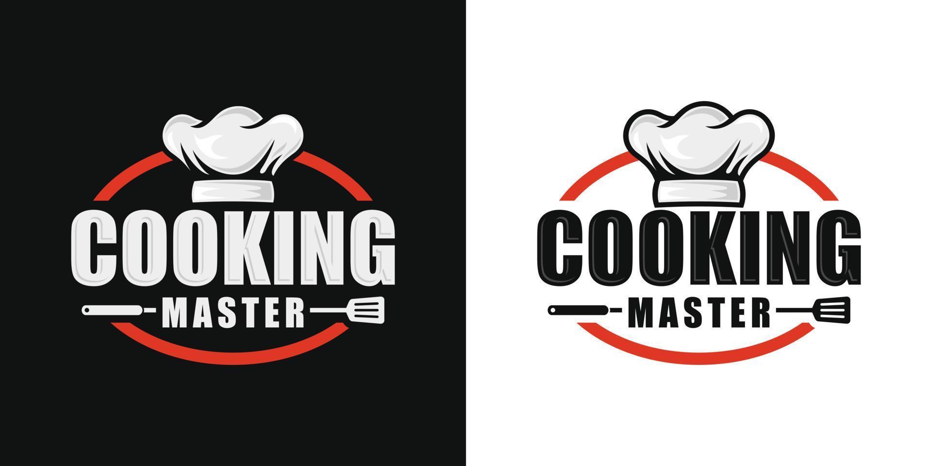 plantilla de vector de diseño de logotipo de maestro chef