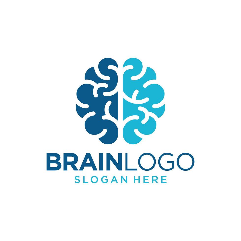 Brain Logo Design Vector Template