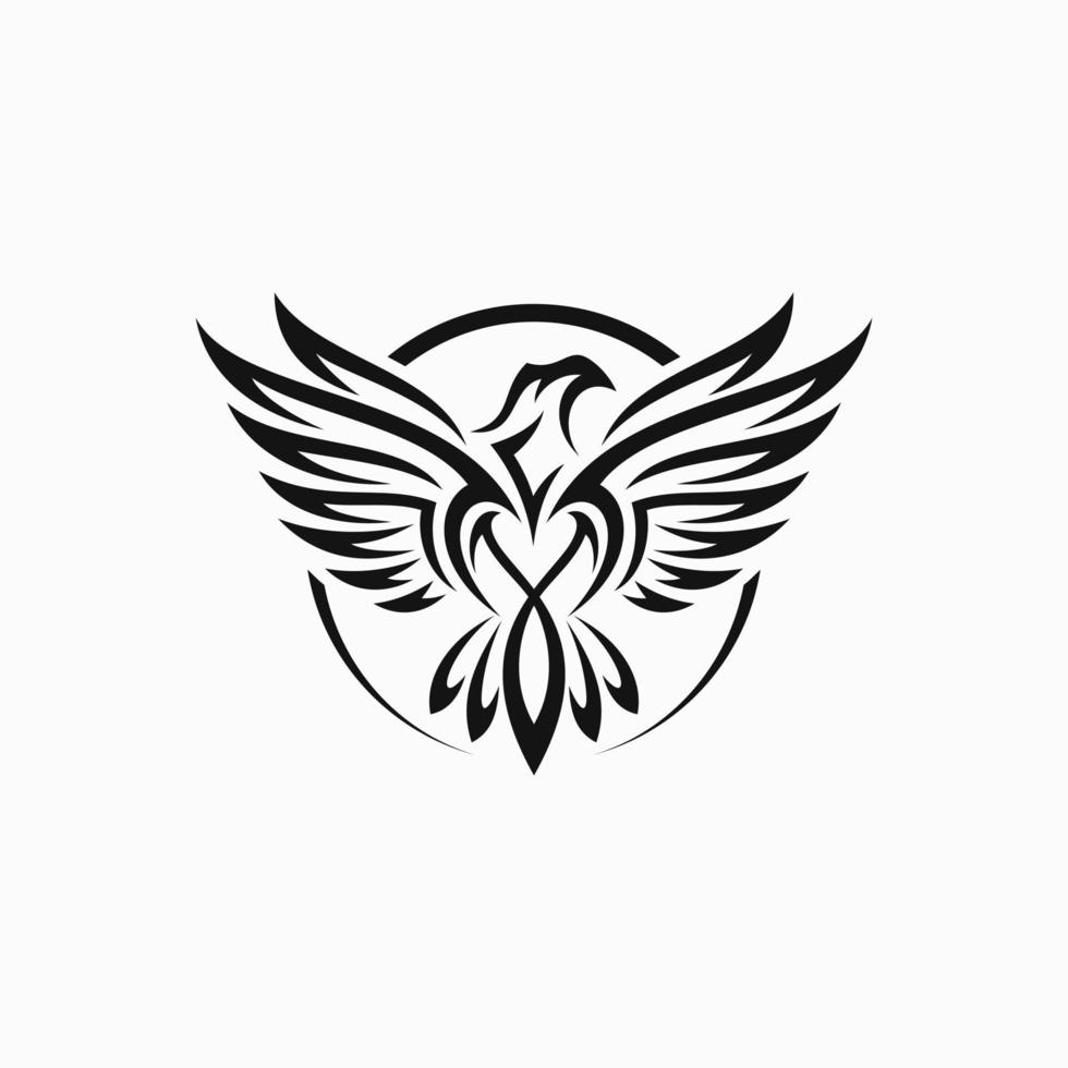 Flying Eagle Hawk Or Falcon Bird In Tribal Style For Tattoo Design Royalty  Free SVG Cliparts Vectors And Stock Illustration Image 35186860