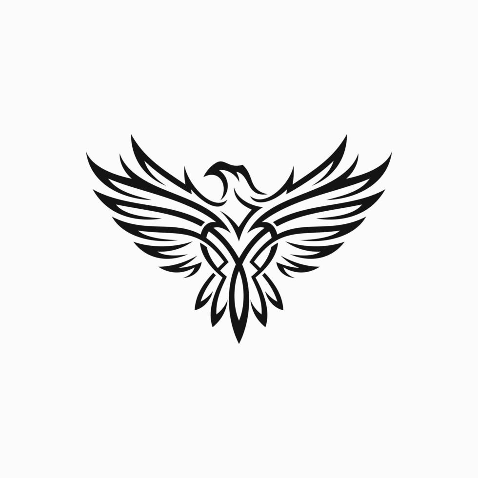 Tribal Eagle Tattoo Vector Illustration Eagle Stock Vector 7923351 ...