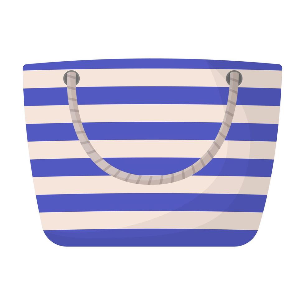 Colorful women's summer bag. Colorful women's shopping bag. vector