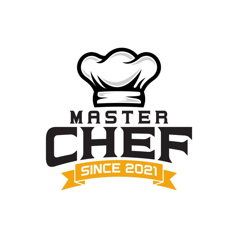 plantilla de vector de diseño de logotipo de maestro chef