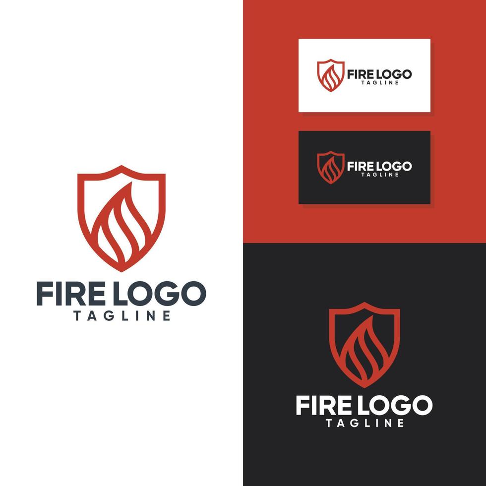 Fire flame Logo Vector Template