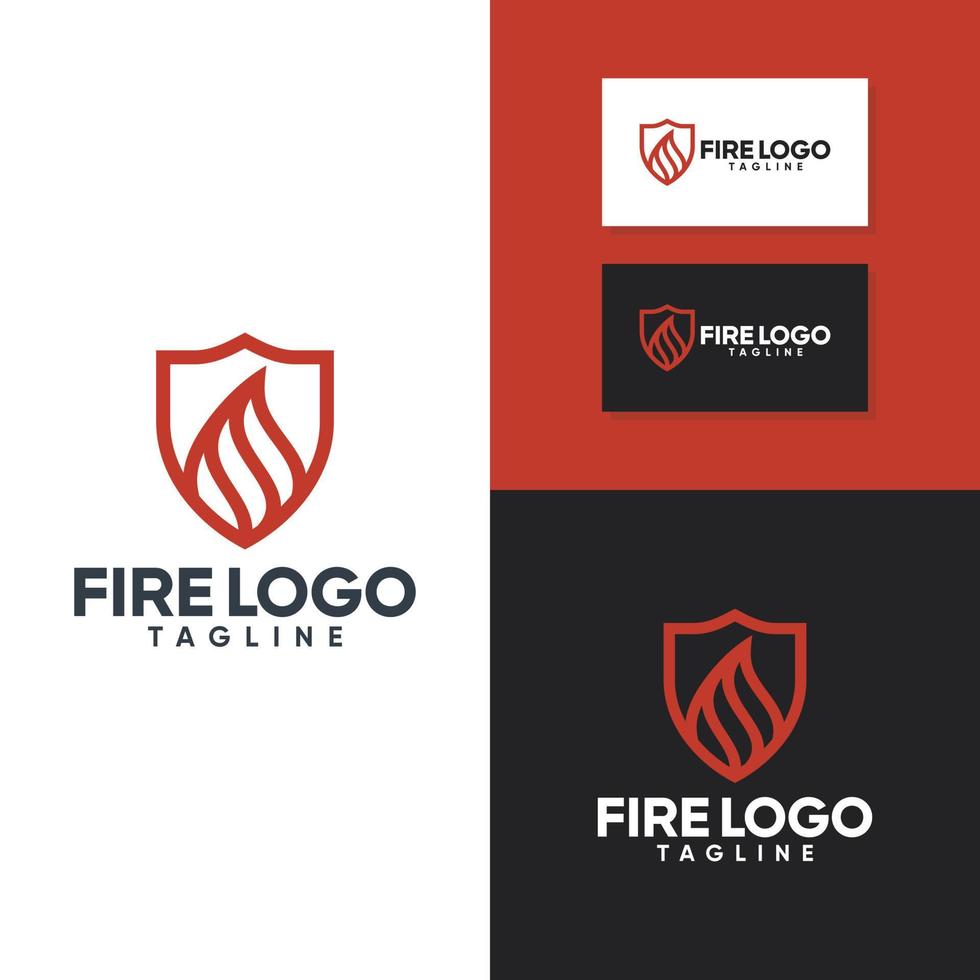 plantilla de vector de logotipo de llama de fuego