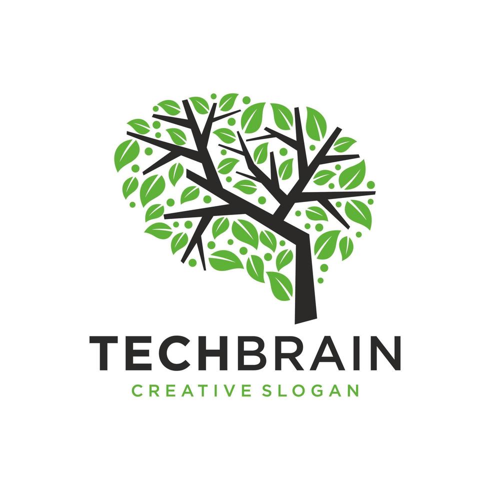 Brain Logo Design Vector Template
