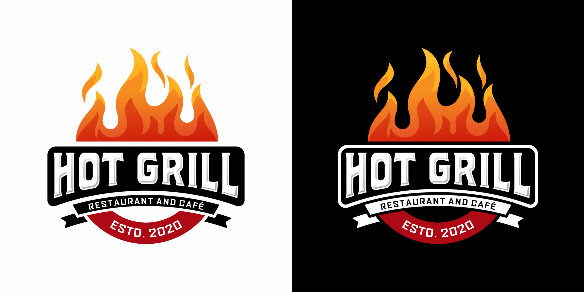 Hot Grill Logo Design Vector Template 7923951 Vector Art at Vecteezy