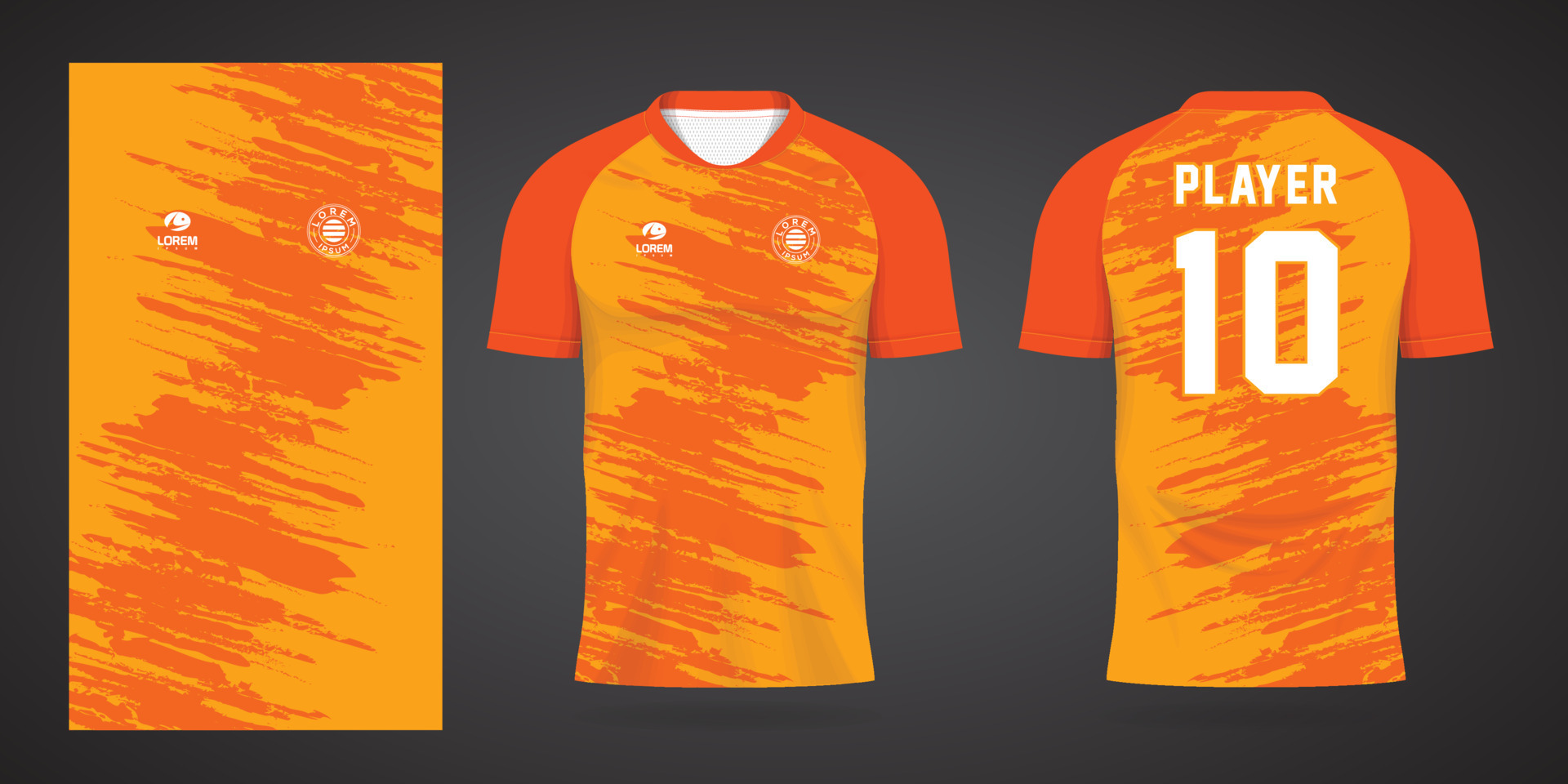 orange football jersey sport design template 7924083 Vector Art at Vecteezy