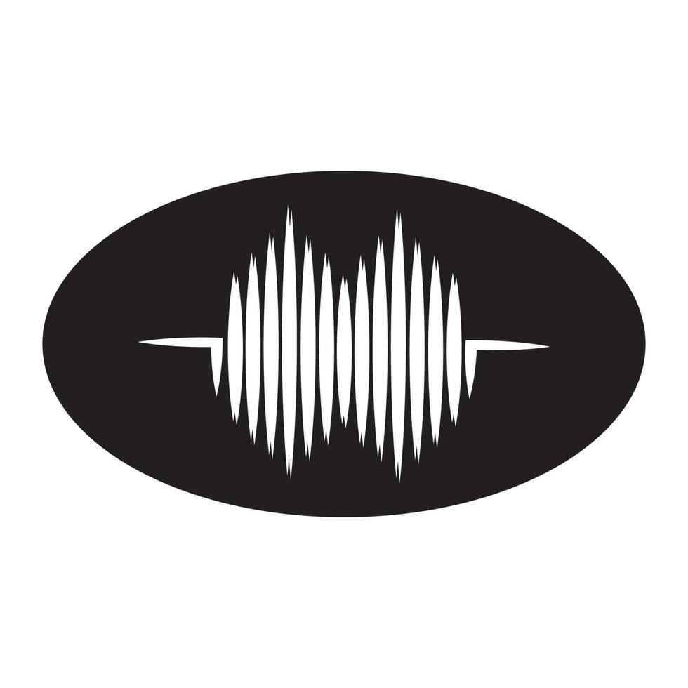 logo de onda de sonido vector