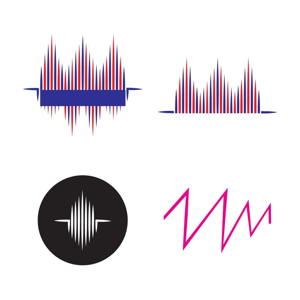 sound wave logo vector