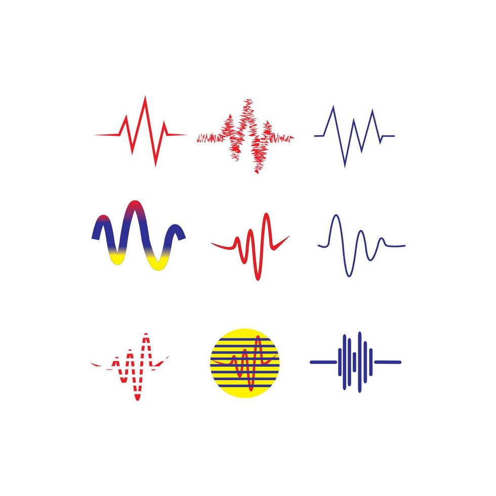 sound wave  logo vector