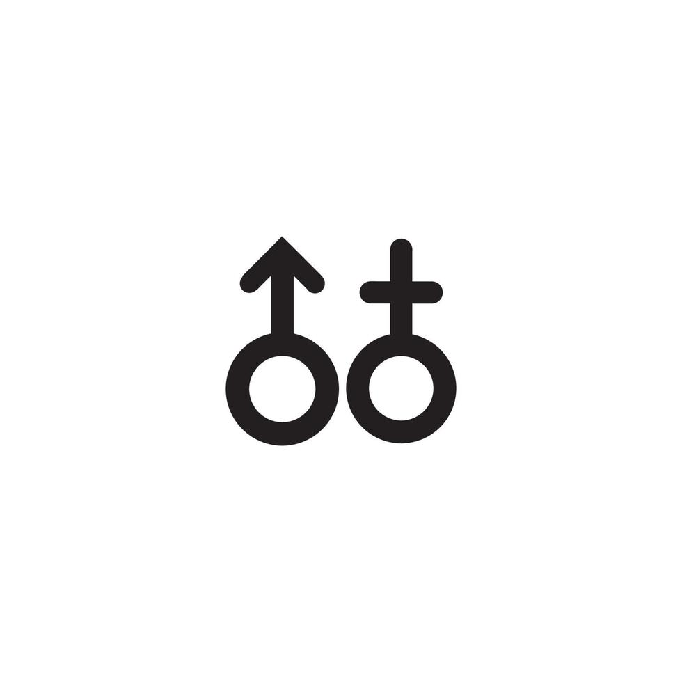 diseño de ilustración de vector de icono de género