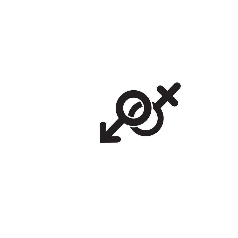 diseño de ilustración de vector de icono de género