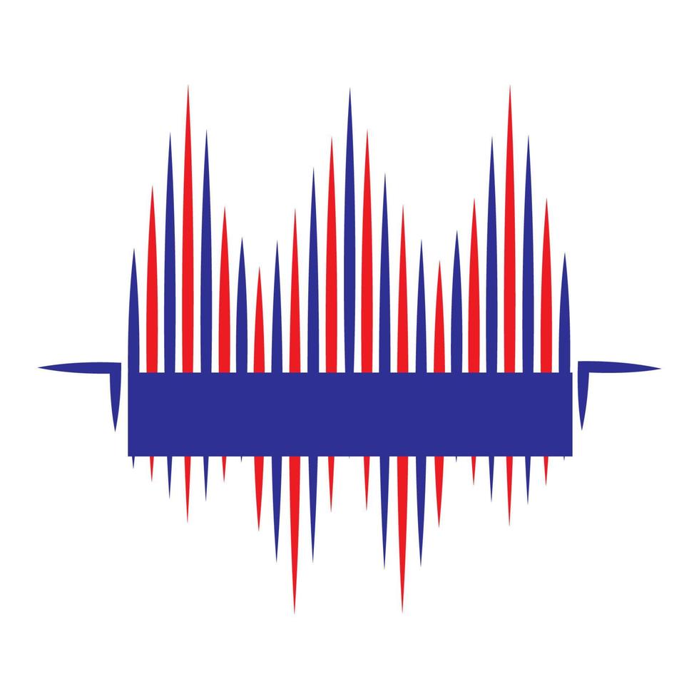 sound wave logo vector