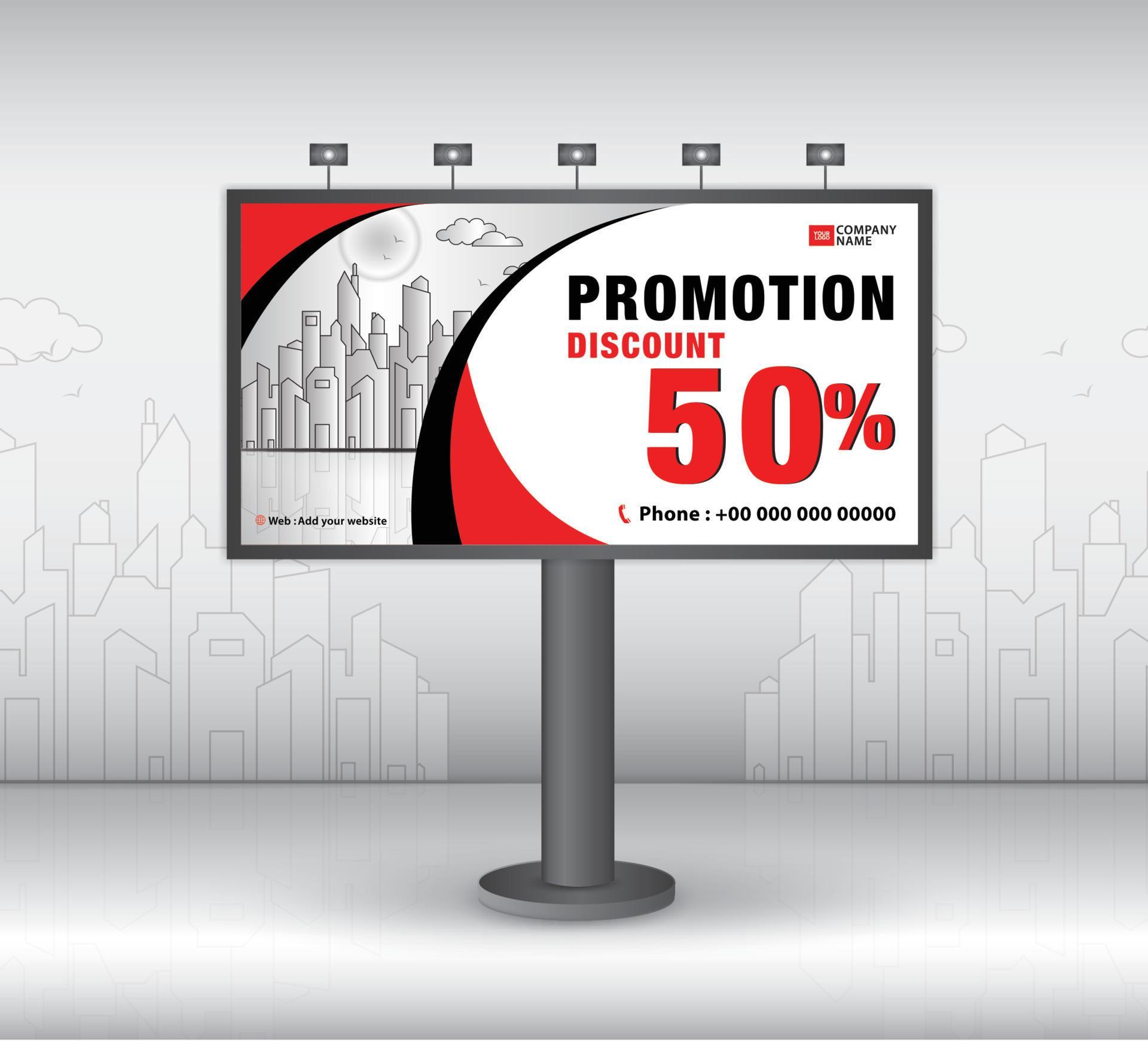 Billboard design template, advertisement, Realistic construction for Billboard design template, advertisement, Realistic construction for