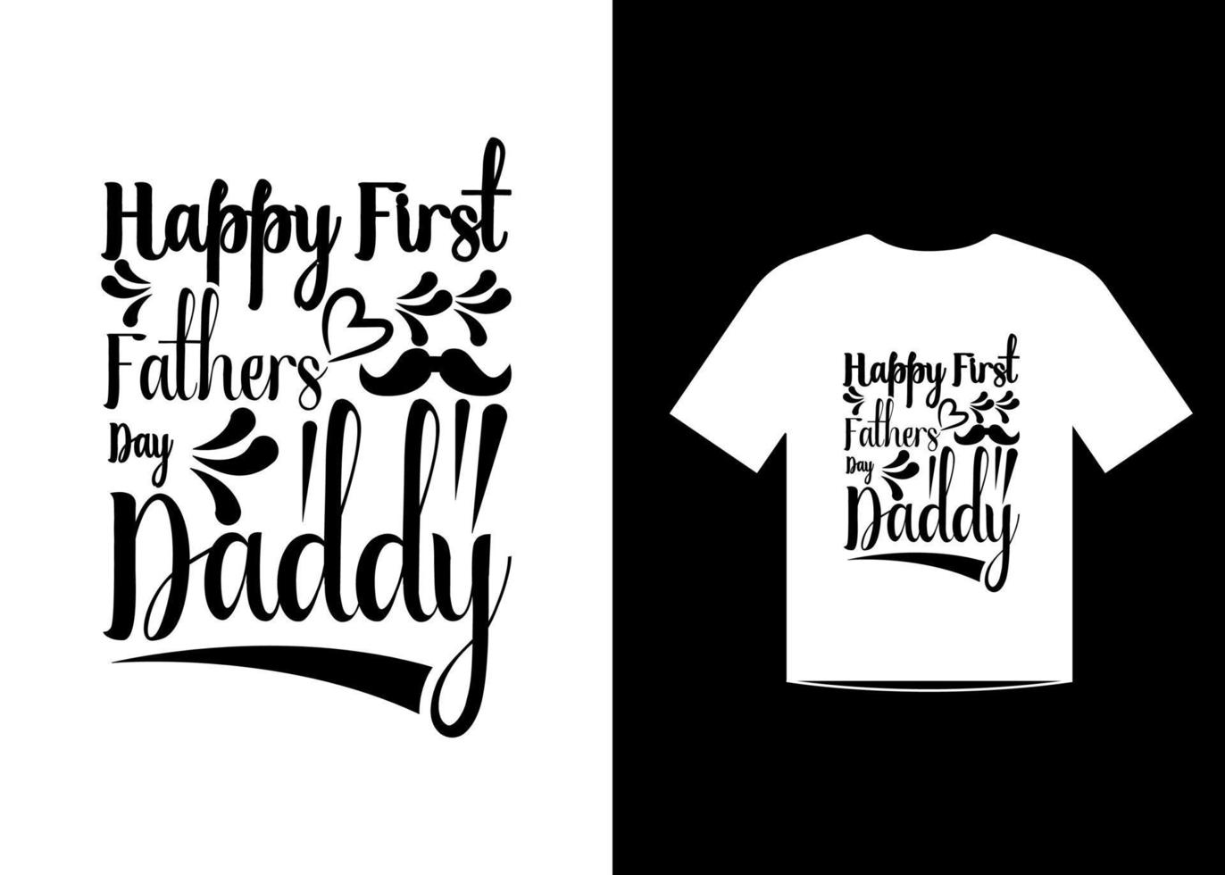 Fathers day quotes t-shirt template design vector