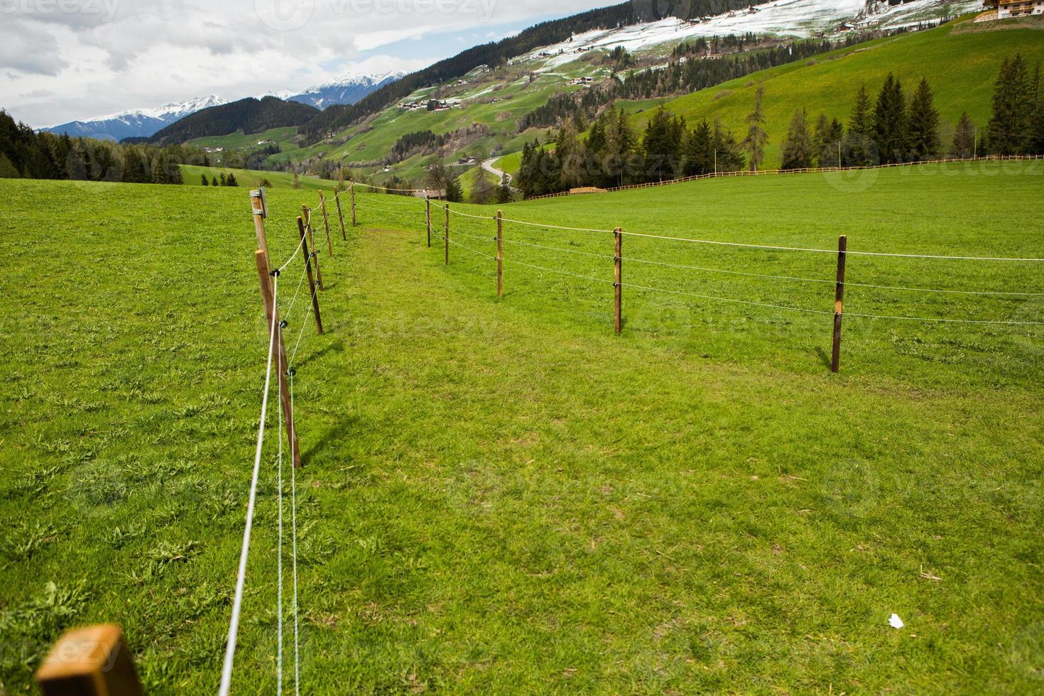 Beautiful mountain scenery in the Alps photo