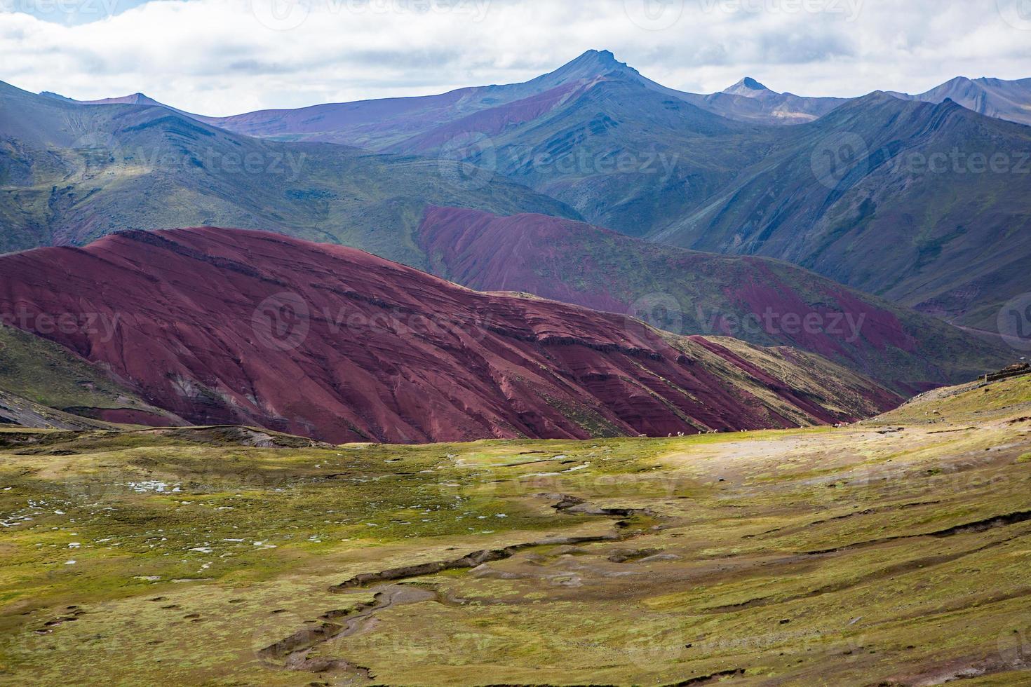 The Andes, Andes Mountains or Andean are the longest continental mountain range in the world. Beautiful mountain landscape in Peru photo