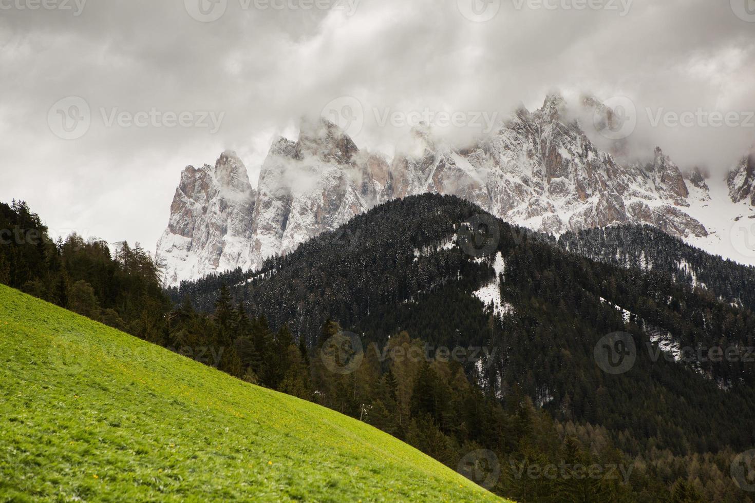 Beautiful mountain scenery in the Alps photo