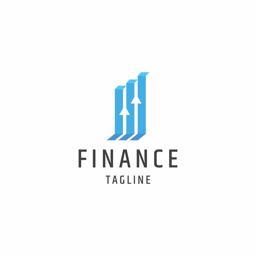 finance financial logo icon design template flat vector