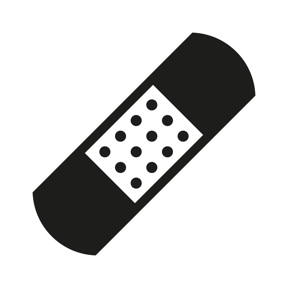 Plaster vector icon isolated on white background
