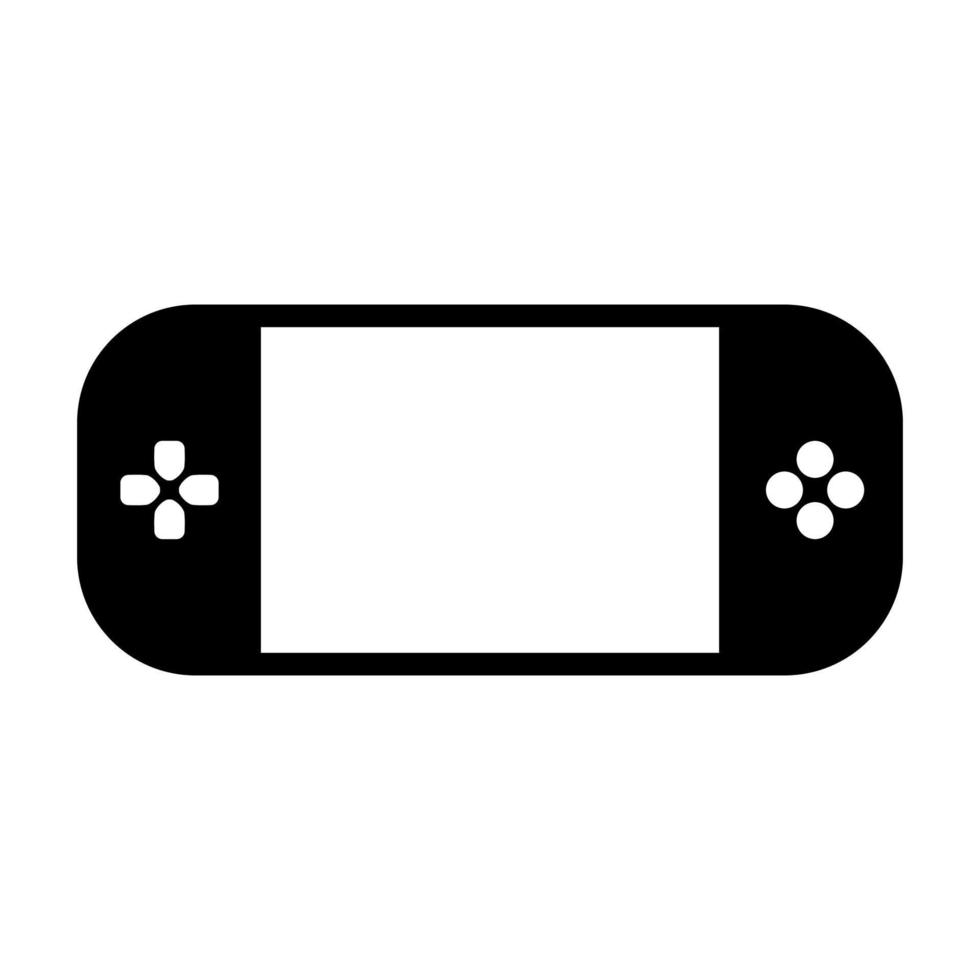 Game console vector icon on white background