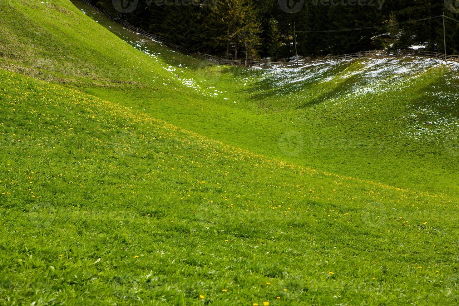 Beautiful mountain scenery in the Alps photo