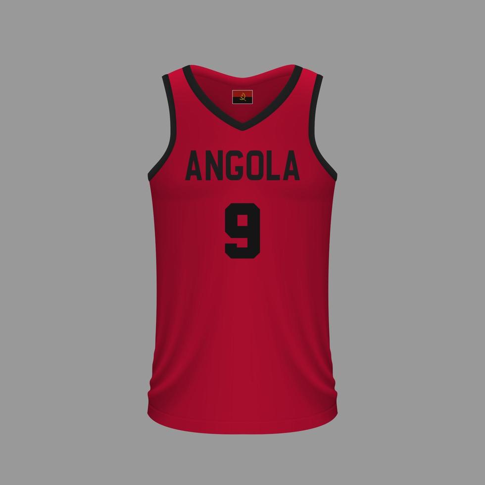 Realistic basketball shirt vector
