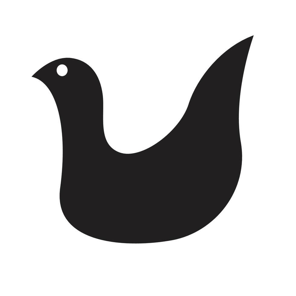 simple bird logo vector design