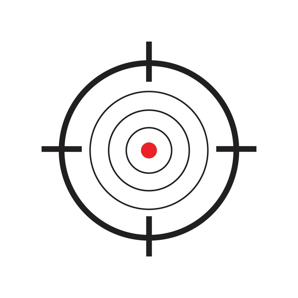 gun target icon vector design