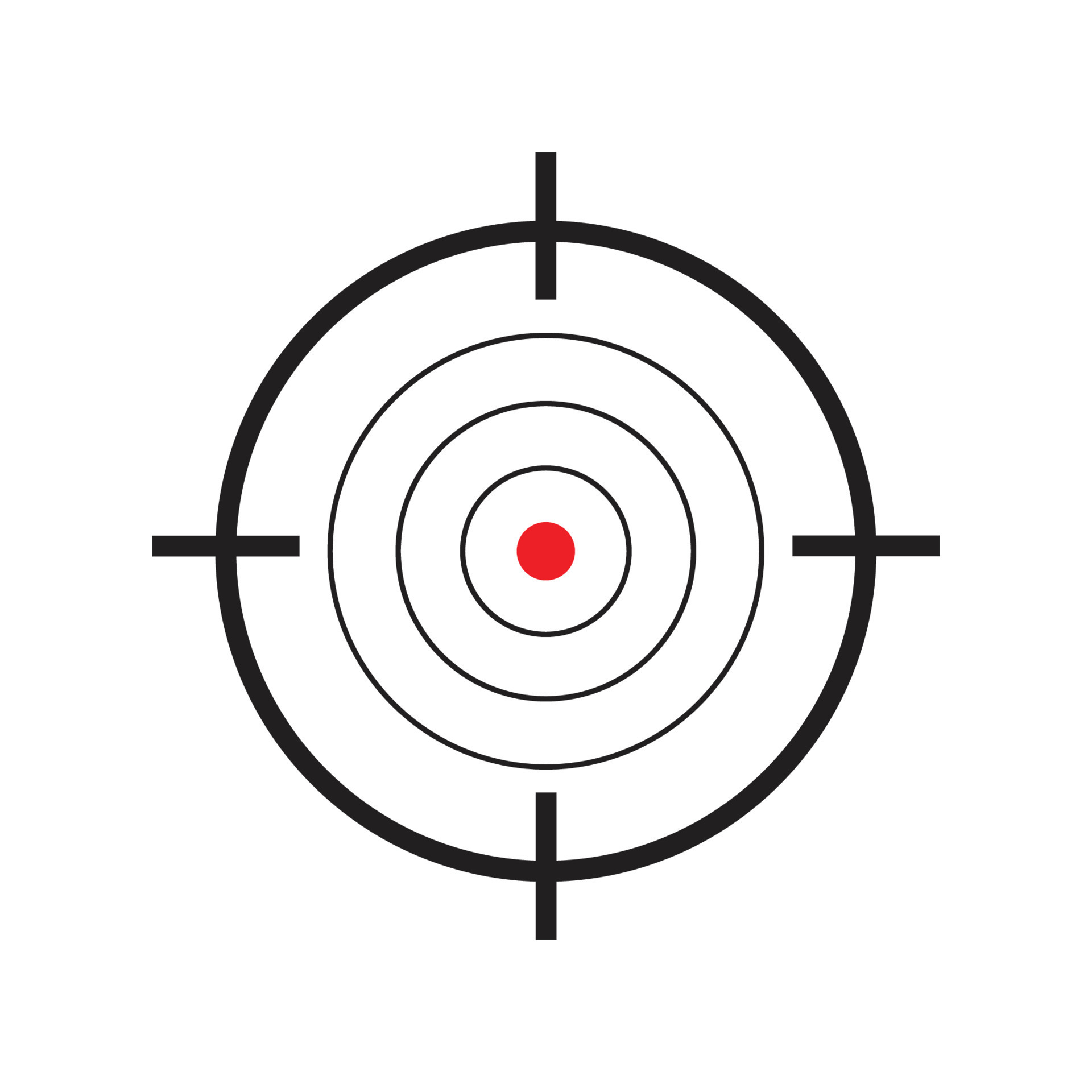 gun target icon vector design 7926399 Vector Art at Vecteezy