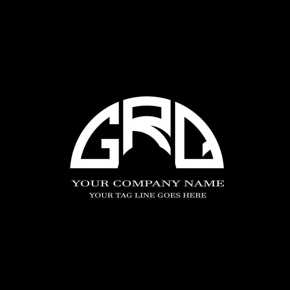 GRQ letter logo creative design with vector graphic