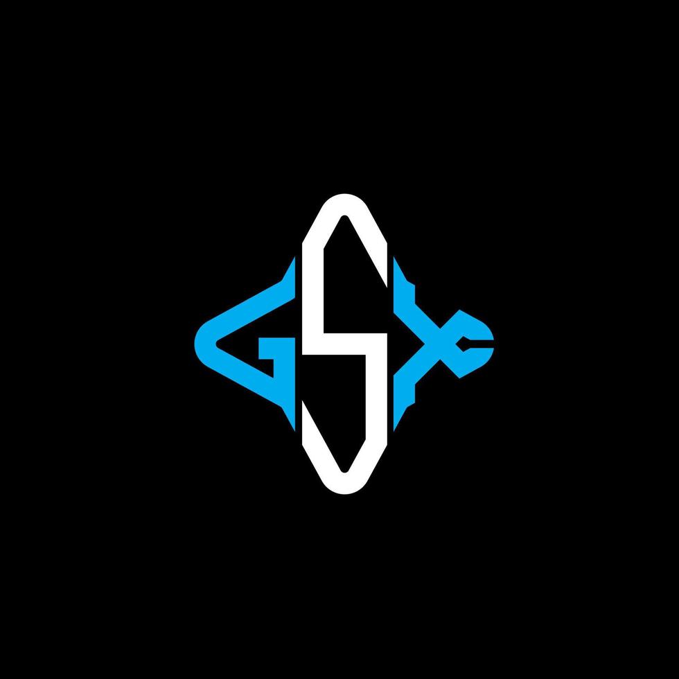 GSX letter logo creative design with vector graphic