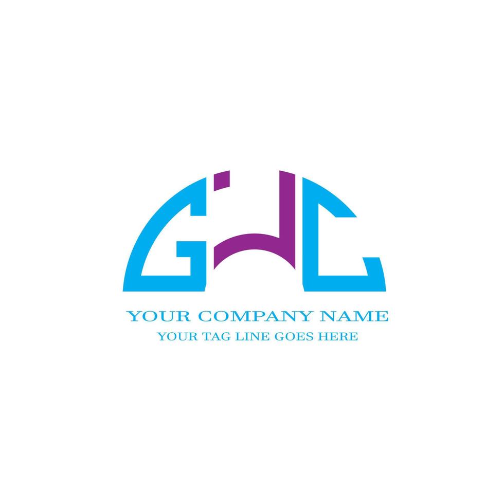 GJC letter logo creative design with vector graphic