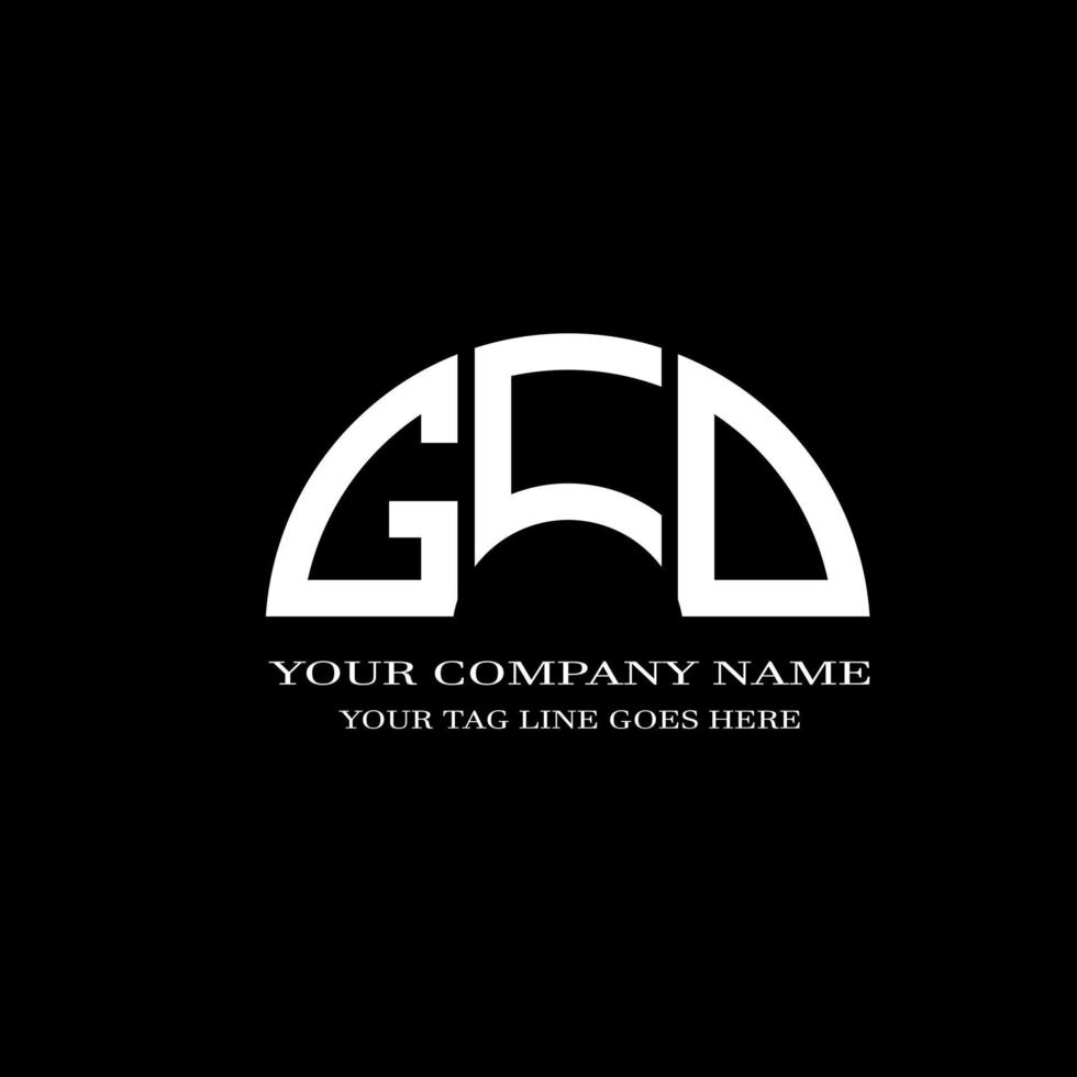 diseño creativo del logotipo de la letra gcd con gráfico vectorial vector