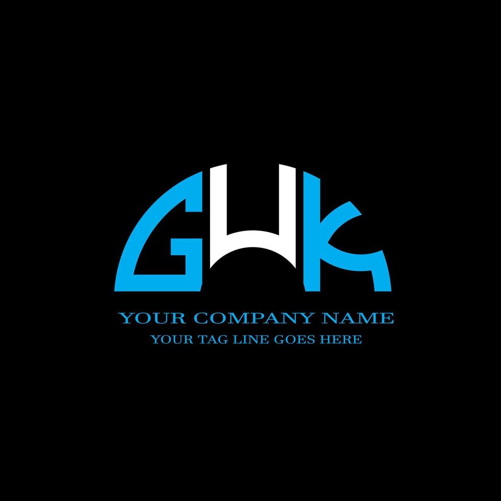 GUK letter logo creative design with vector graphic