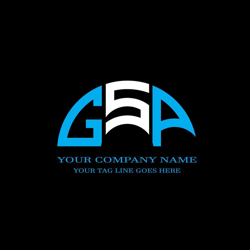 GSP letter logo creative design with vector graphic