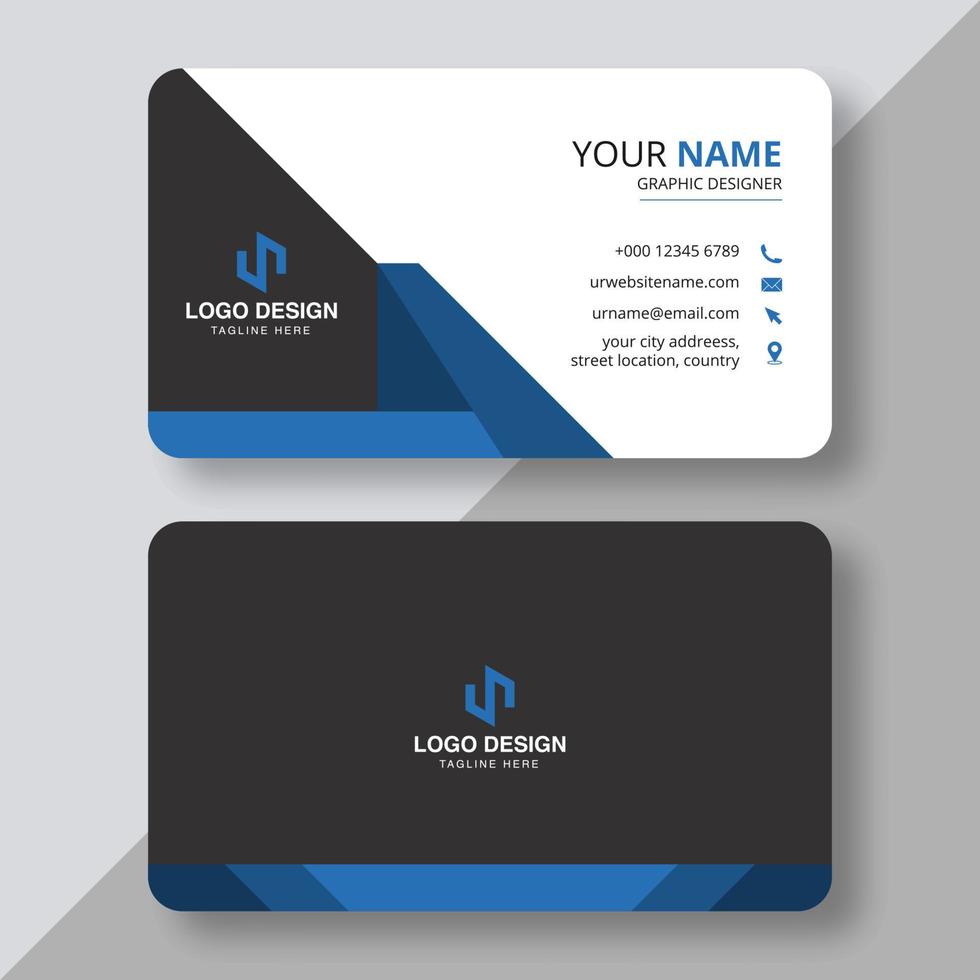 Business Card - Creative and Clean Modern Business Card Template. vector