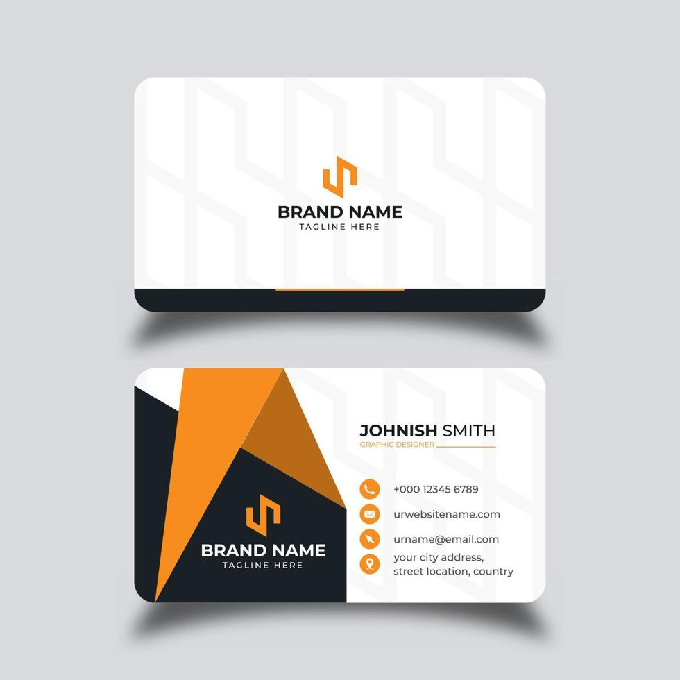 Modern professional business card design vector