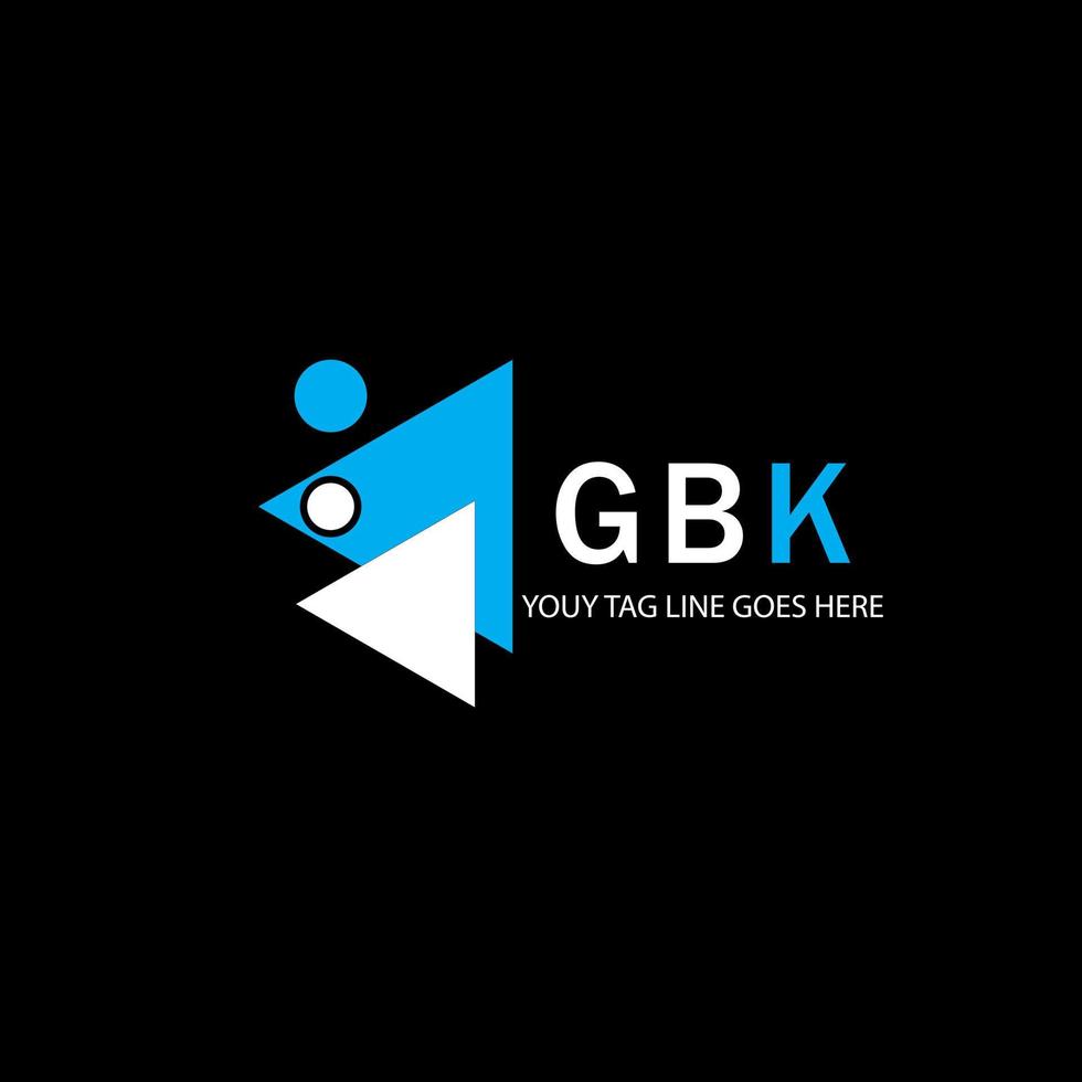 GBK letter logo creative design with vector graphic