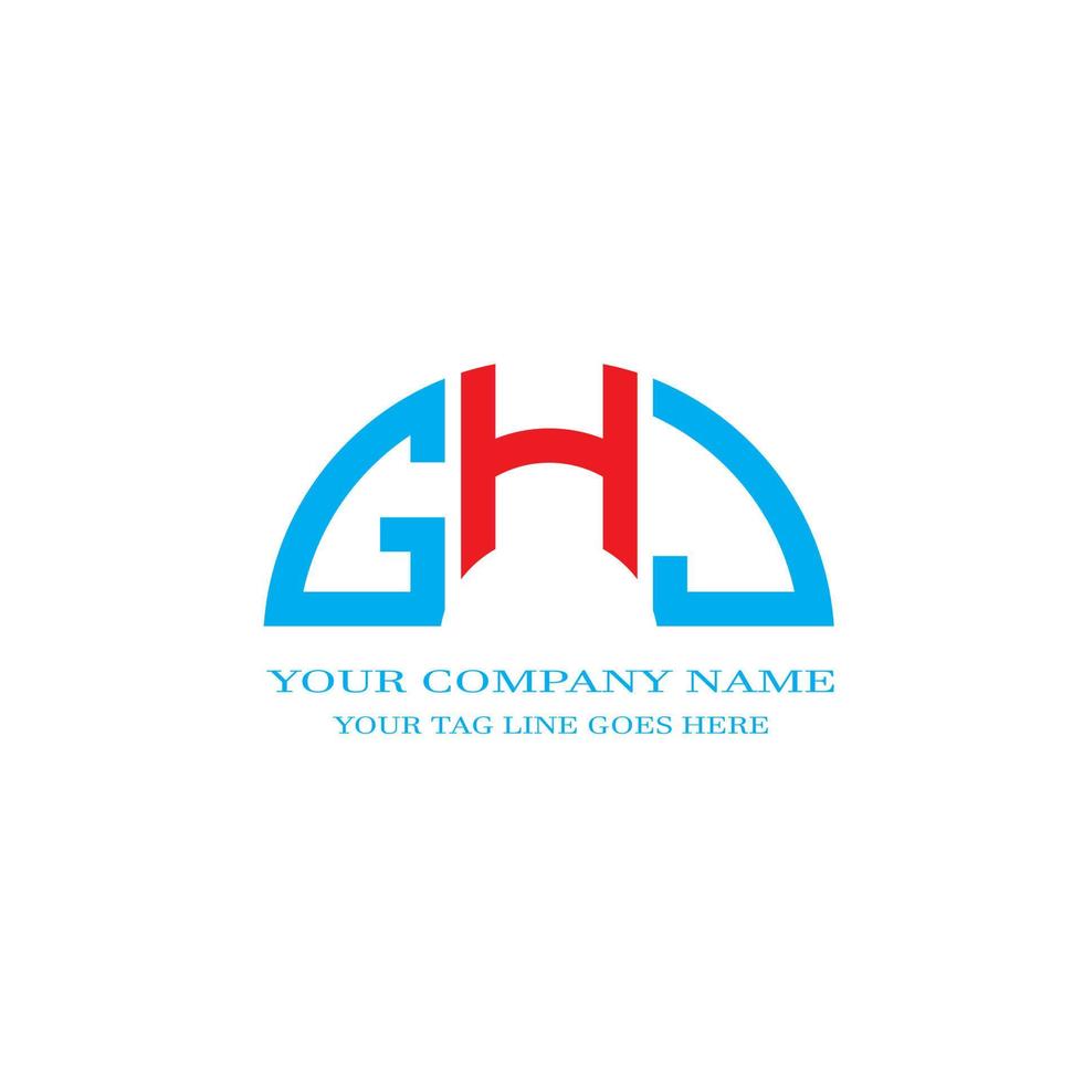 GHK letter logo creative design with vector graphic