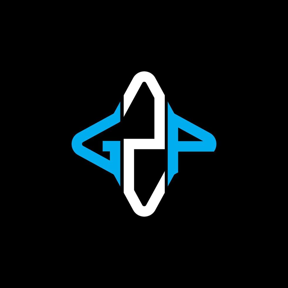 GZP letter logo creative design with vector graphic