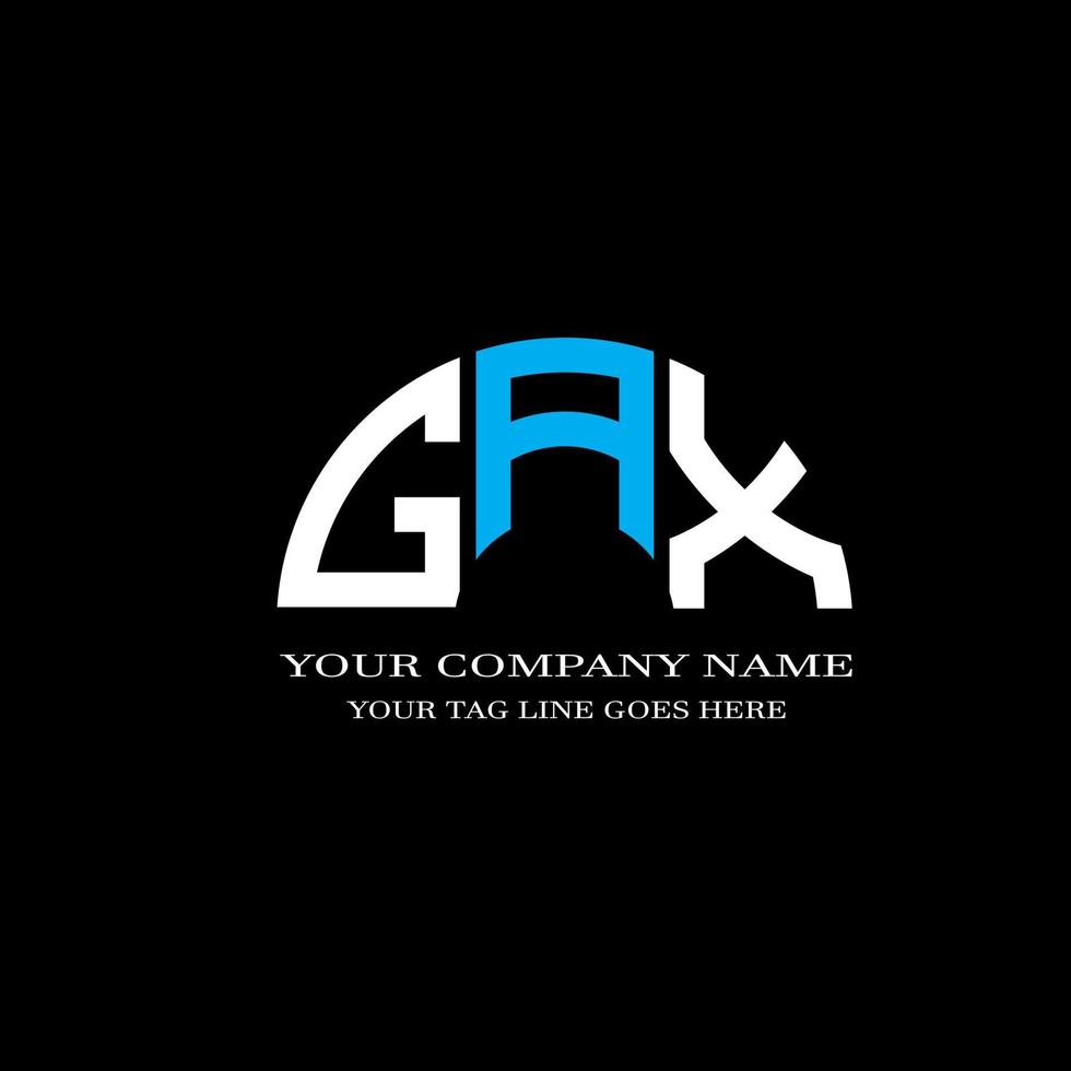 GAX letter logo creative design with vector graphic