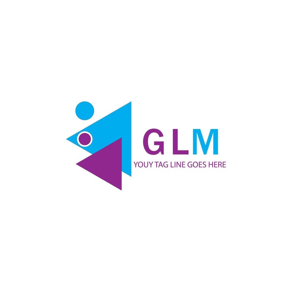 diseño creativo del logotipo de la letra glm con gráfico vectorial vector