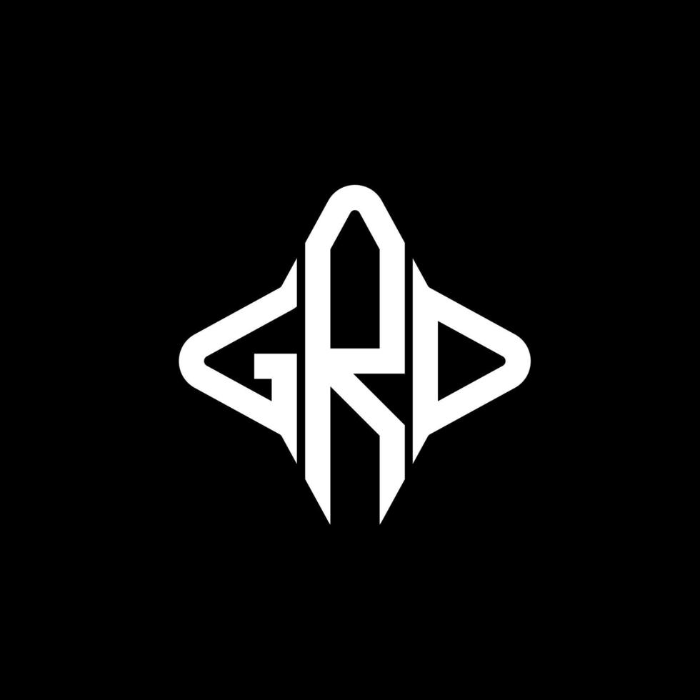 GRD letter logo creative design with vector graphic